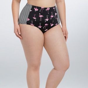 Sz. 2 Torrid Flamingo High Waist Swim Bottoms